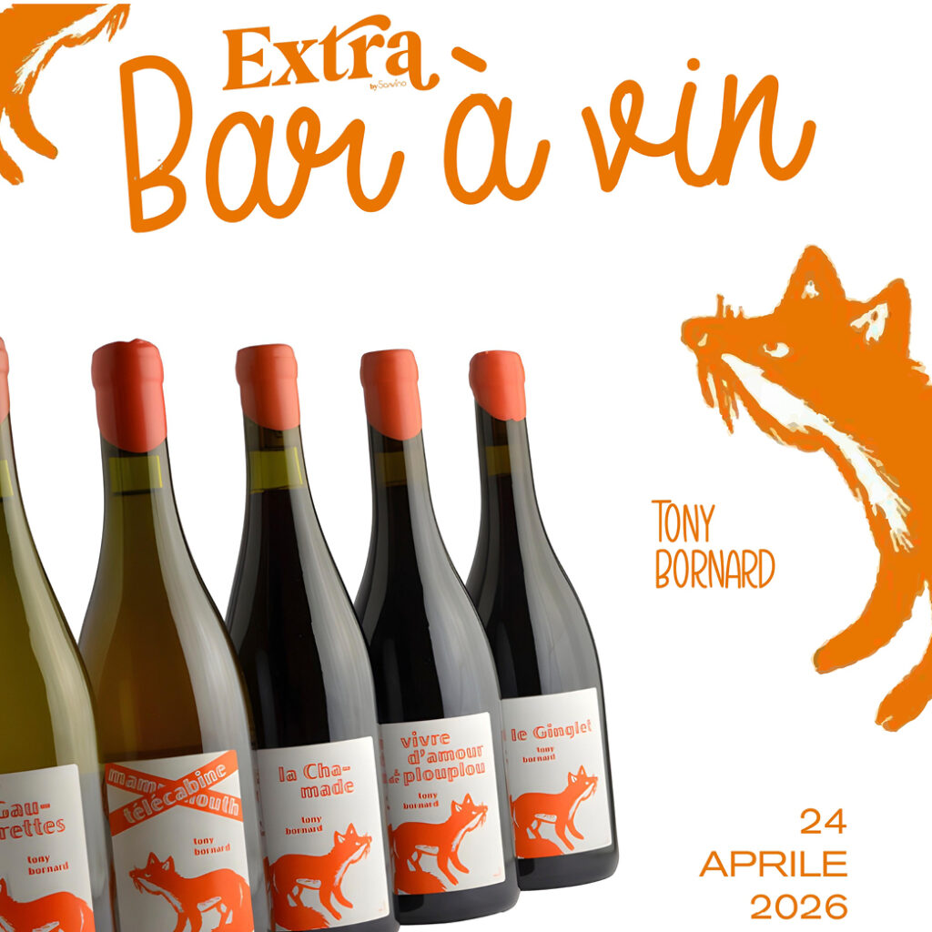 Locandina evento Bar à Vin con degustazione dei vini di Tony Bornard presso Extra Wine Shop a Verona